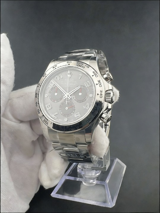 CLEANクリーン工場ROLEXロレックス デイトナ 116509赤針グレー文字盤 ホワイトゴールドcal.4130 1:1精度