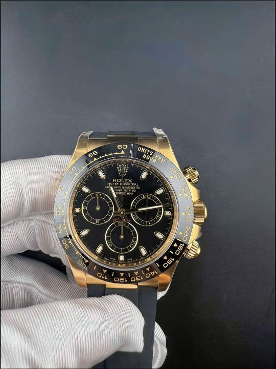 CLEANクリーン工場ROLEXロレックス デイトナ 116518LN ゴールド ブラック文字盤 cal.4130 1:1精 度