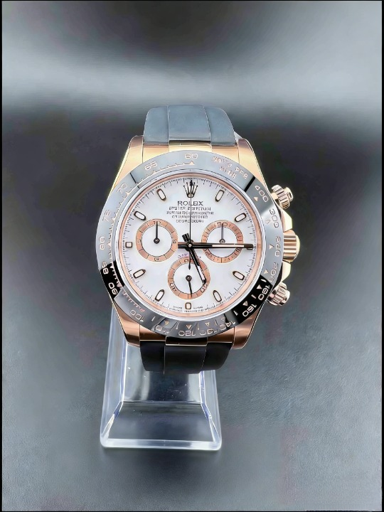 CLEANクリーン工場ROLEXロレックス デイトナ 116515LN ローズゴールド ホワイト文字盤 cal.4130 1:1精度