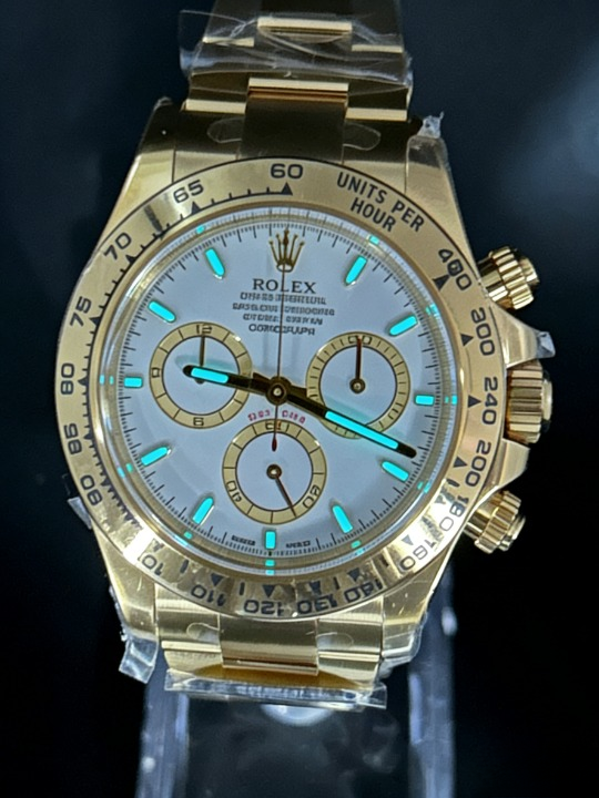 CLEANクリーン工場ROLEXロレックスデイトナ 126508 イエローゴールド ホワイト文字盤 cal.4131 1:1精度