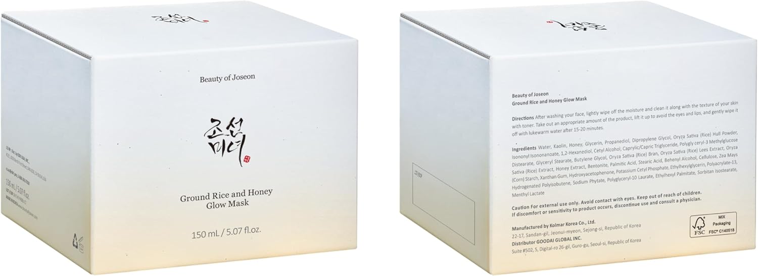 BEAUTY OF JOSEON 米粉蜂蜜煥彩面膜（150毫升）