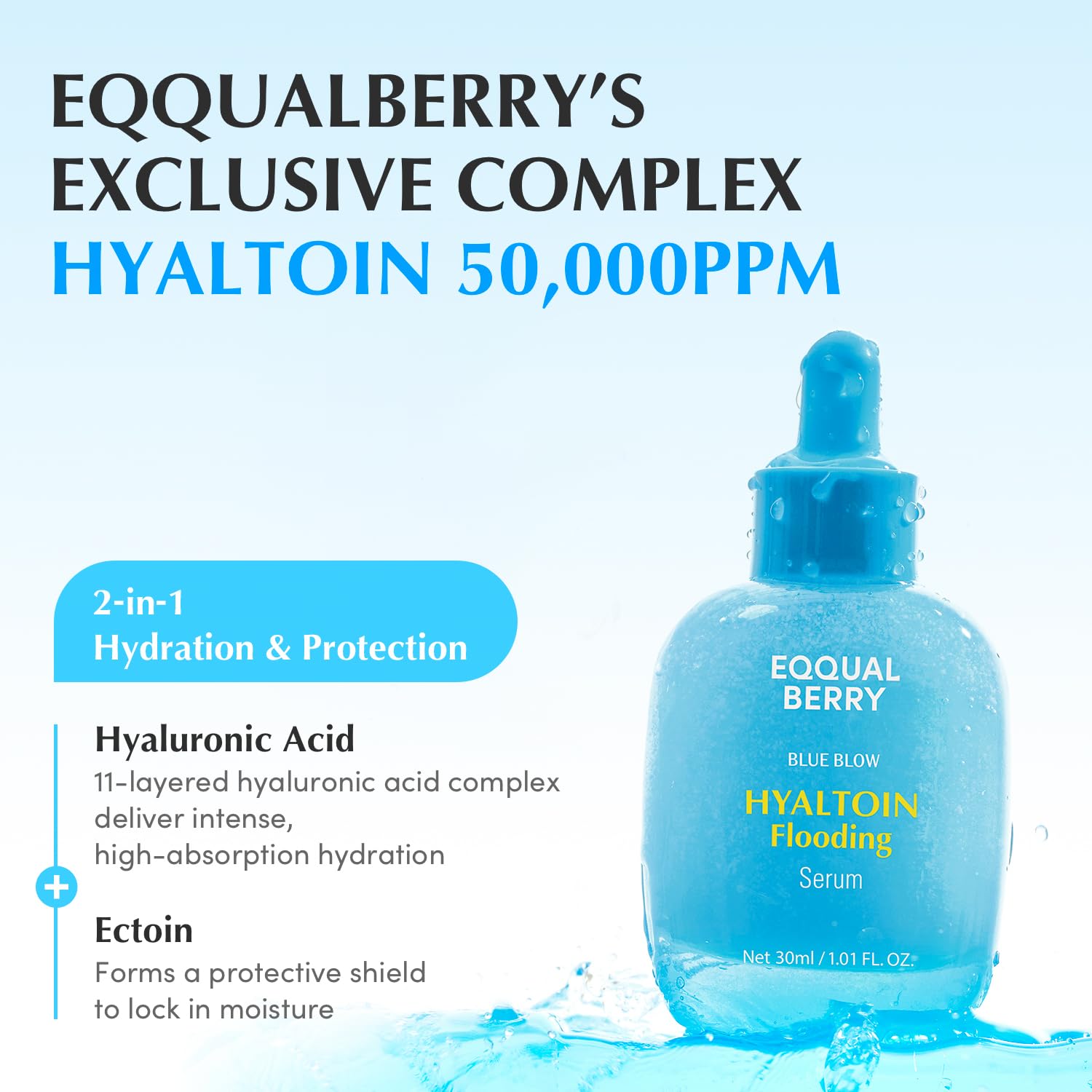 EQQUALBERRY 玻尿酸豐盈精華液 30ml