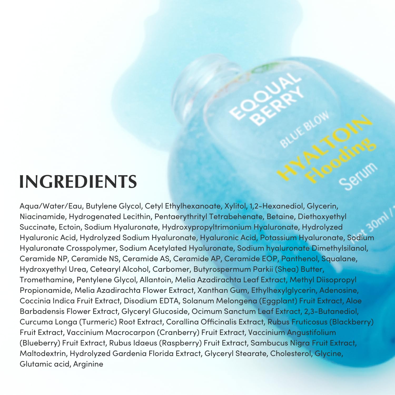 EQQUALBERRY 玻尿酸豐盈精華液 30ml