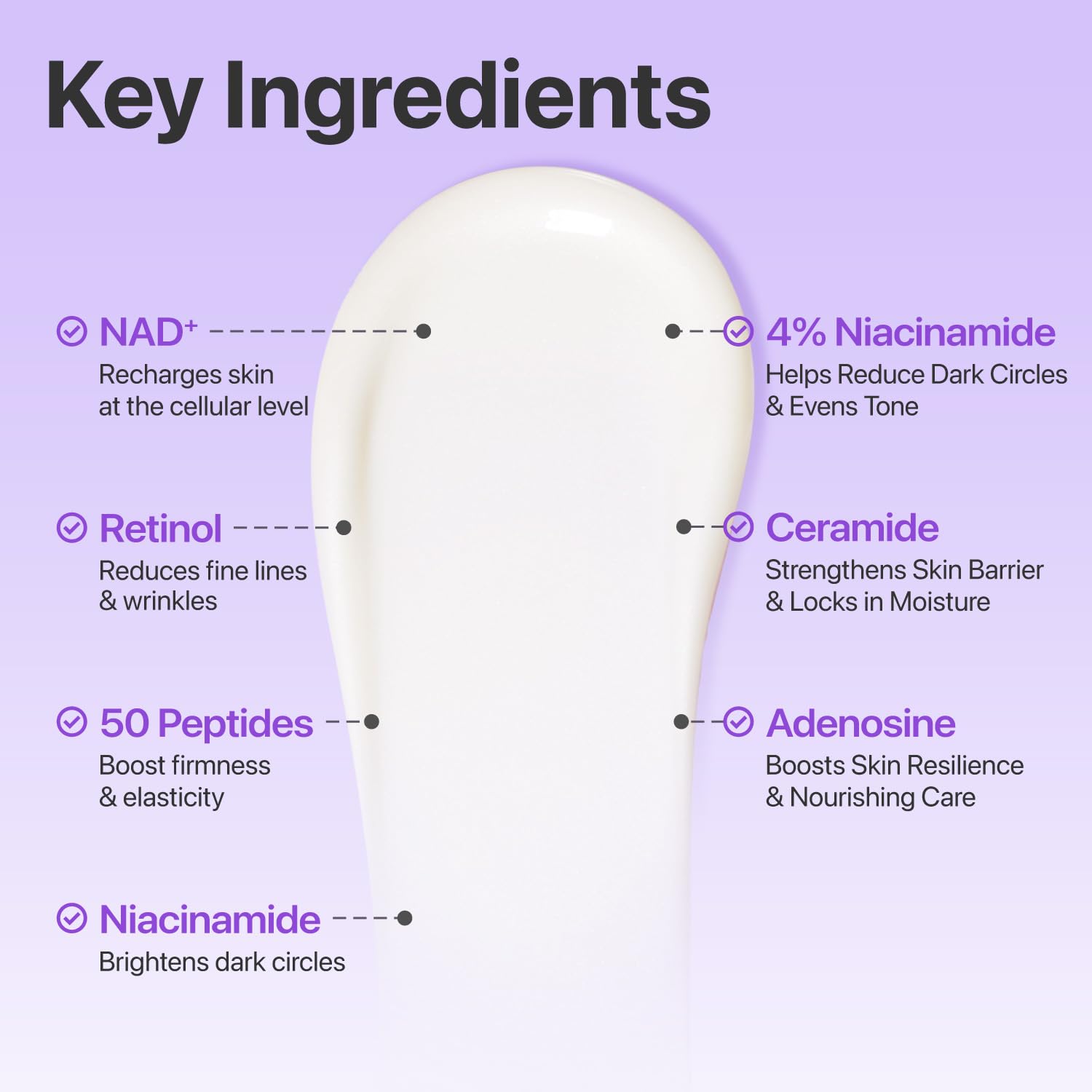 numbuzin No.9 NAD+ 視黃醇消腫緊緻眼部精華