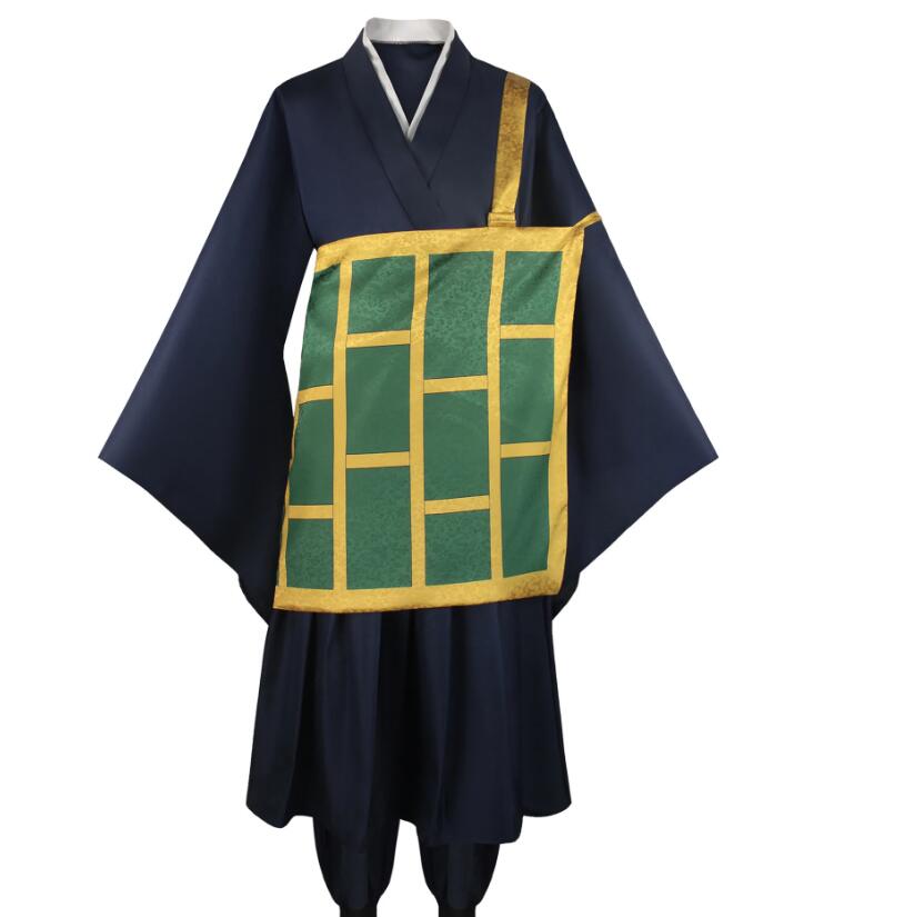 Anime Geto Suguru Cosplay Costume Black Blue kimono School Uniform Cloth Halloween Costumes Women Man Monk