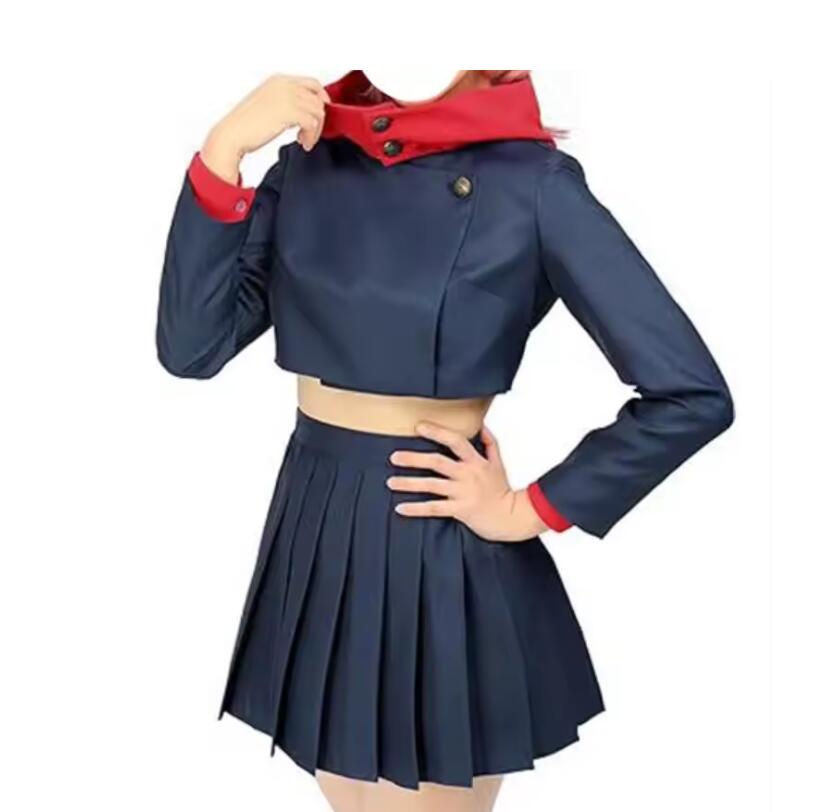 Anime Womens Cosplay Costume Itadori Yuji Outfit Sailor Dress Satoru Gojo Outfit Halloween Chirstmas Suit Uniform
