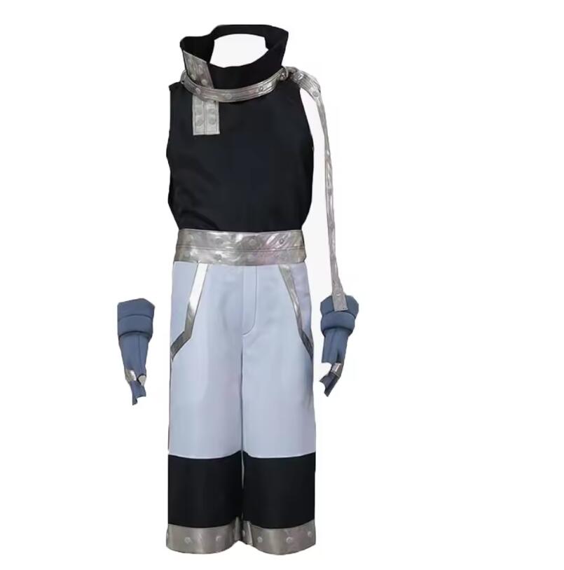 Anime Mens Black Star Costume Cosplay Soul Uniform Outfit Halloween Christmas Maka Albarn Outift Coat Pants Gloves Suit Set