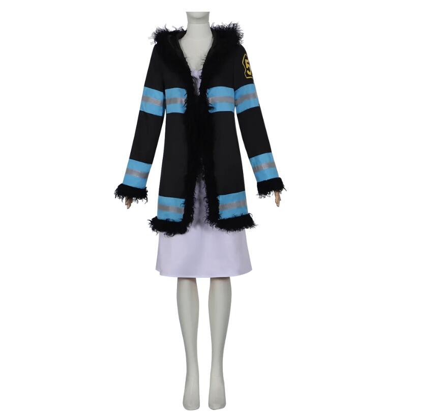 Anime Women Princess Hibana Cosplay Costumes Uniform Coat Cloak Dress Belt Uniform Fleece Coat Outfit Set