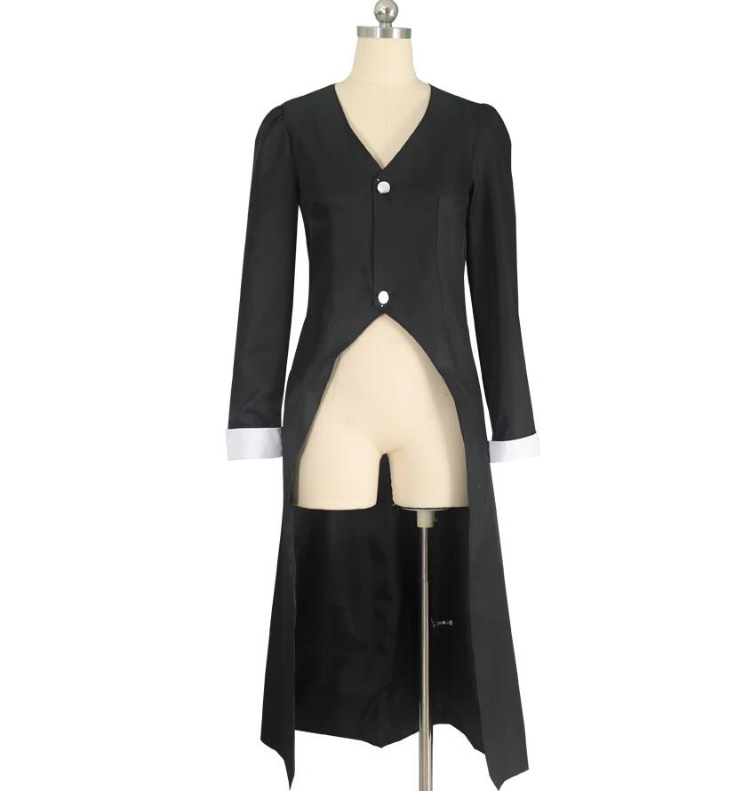 Anime Women Maka Albarn Cosplay Costume Black Cloak Jacket Uniform Halloween Christmas Outfit