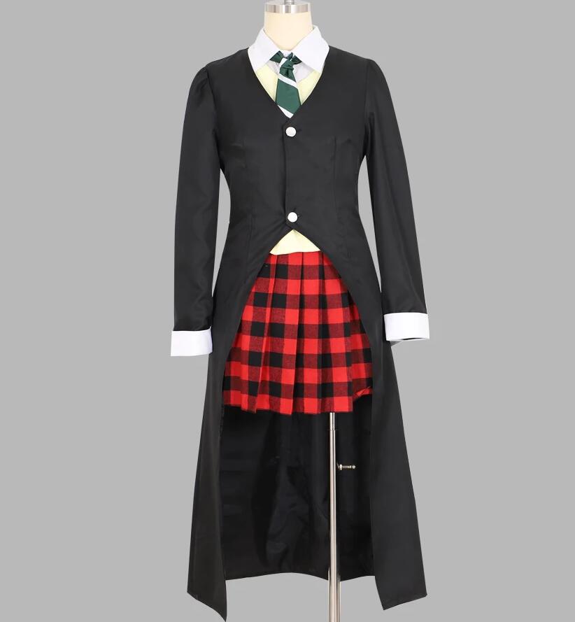 Anime Women Maka Albarn Cosplay Costume Cloak Vest Shirt Skirt Halloween Christmas School Uniform Outfit