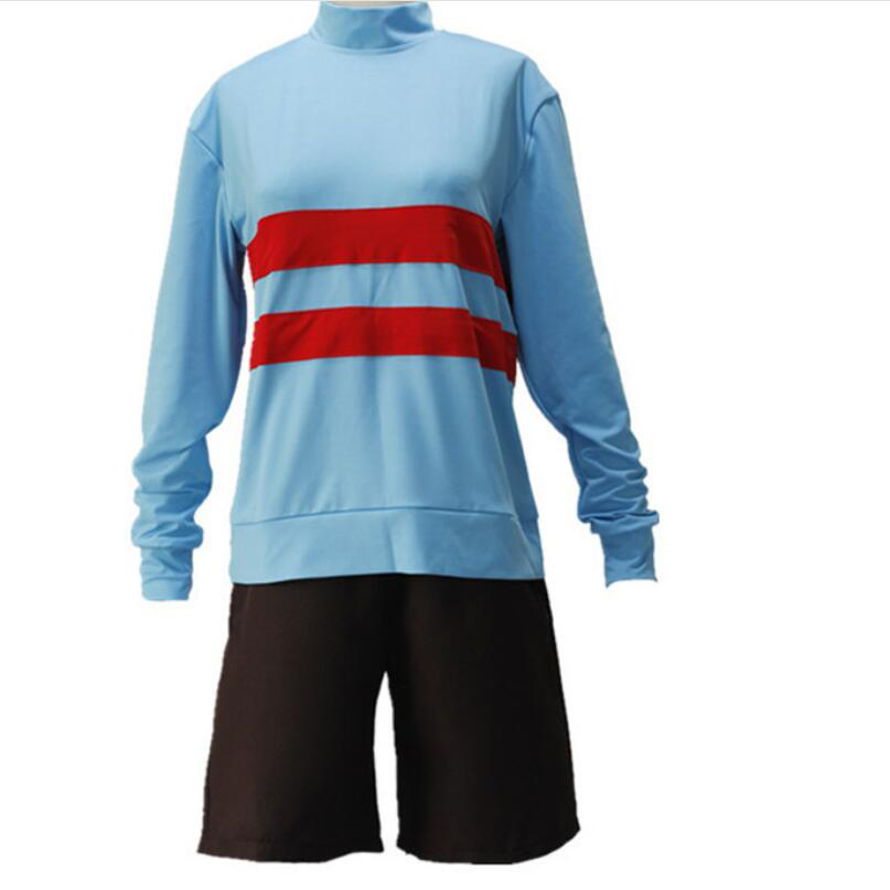 Anime Sans Cosplay Costume Frisk Coat Shorts Suit Mens Womens Halloween Uniform Christmas Outfit