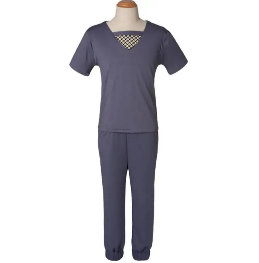 Anime Uchiha Itachi Akatsuki Man Women Cosplay Costume T-Shirt Pants Net Nagato T Shirt Pants Suit Halloween Ninja Outfit