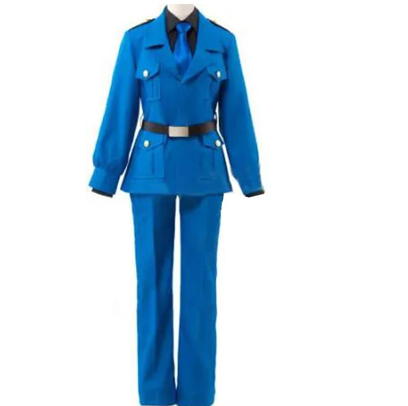 Anime Mens Costume Hetalia North Italy Feliciano Vargas Cosplay School Uniform Halloween Christmas Outfit Suit