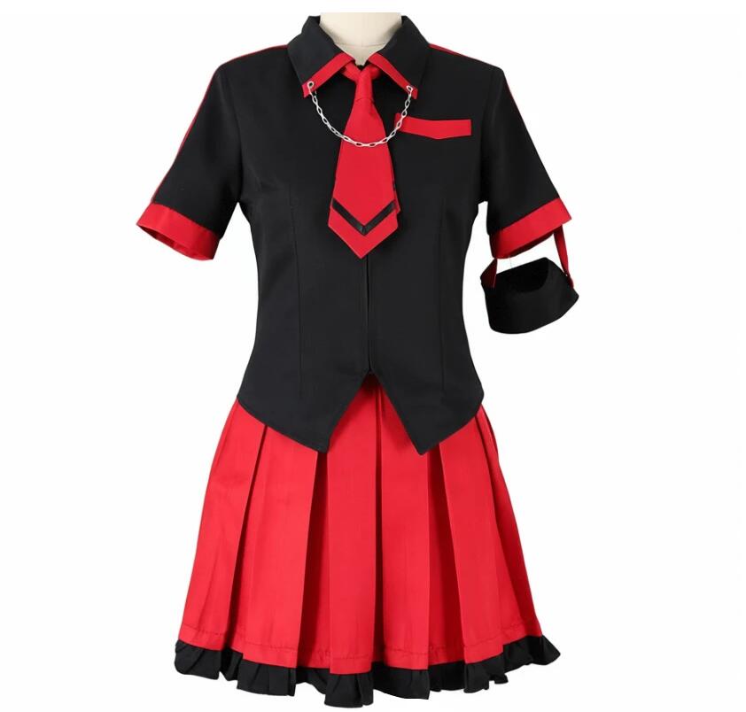 Anime Blood C Kisaragi Saya Cosplay Costume Dress Shirt Tie Whole Set Hot Sale Uniform Halloween Party