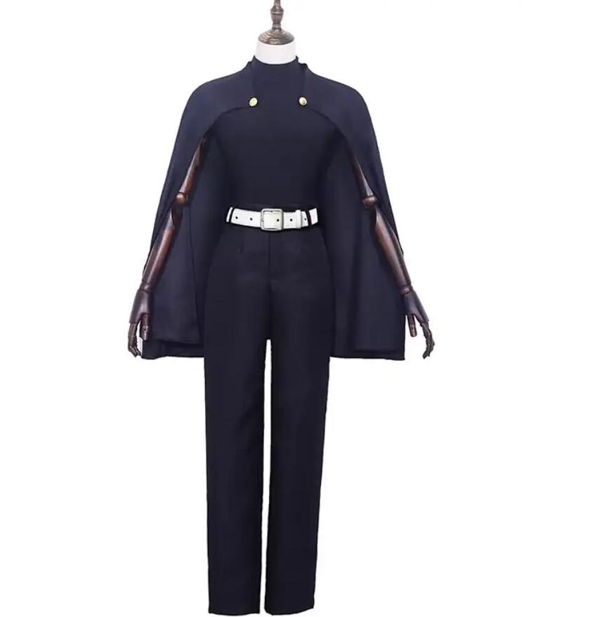 Anime Womens Suit Zenin Maki Cosplay Costume Cloak Tshirt Pants Belt Halloween Christmas Outfit Uniform