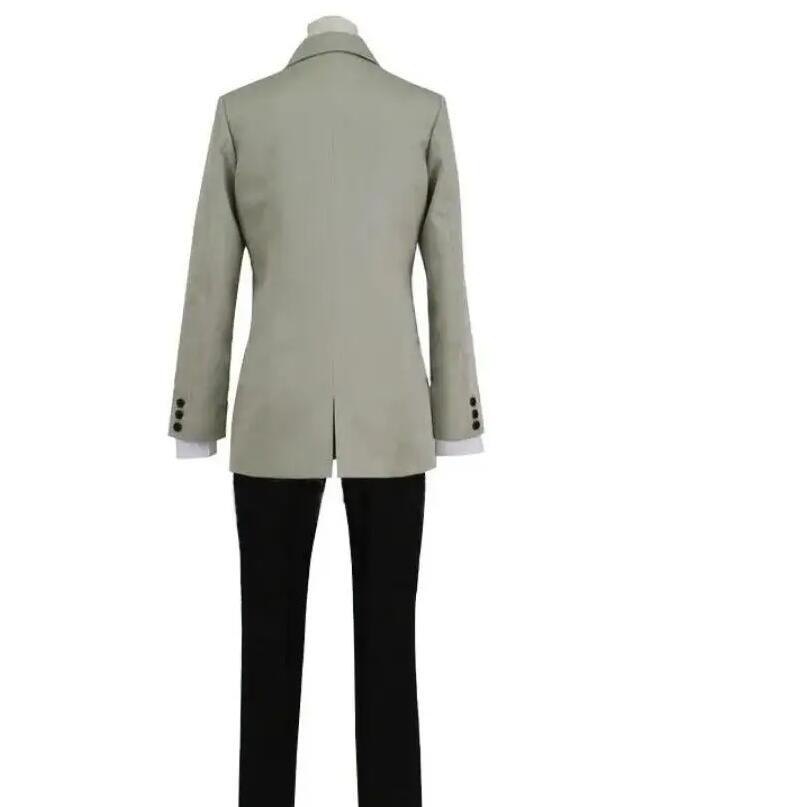 Anime Goro Akechi Cosplay Costume Army Suit Crow Halloween Mens Womens Coat Shirt Pants Tie Suit School Uniform