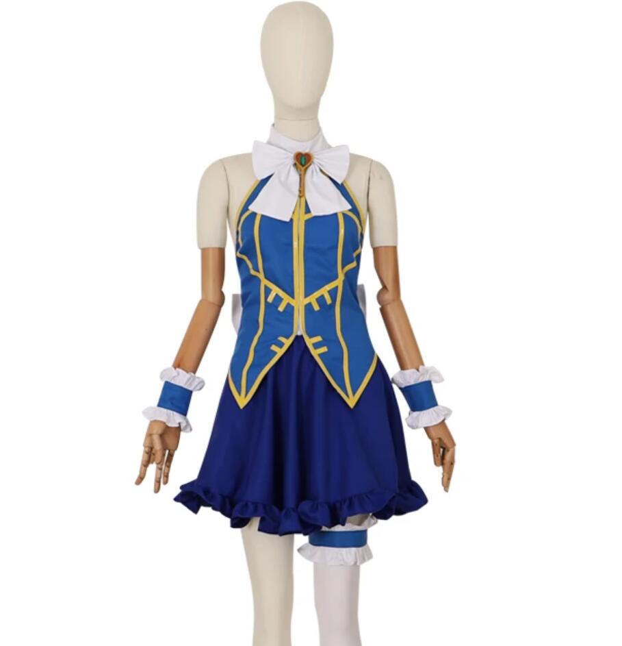 Anime Women Costume Lucy Heartfilia Aquarius' Dress Cosplay Natsu Mage Costume Lolita Dress Suit Uniform Halloween