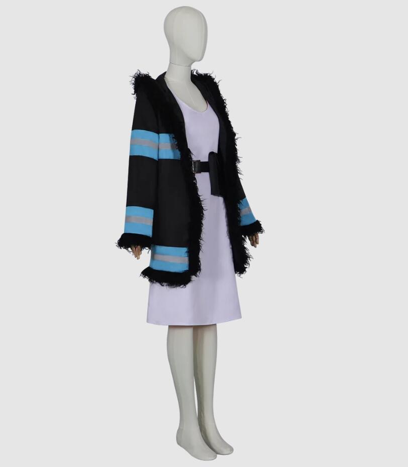 Anime Women Princess Hibana Cosplay Costumes Uniform Coat Cloak Dress Belt Uniform Fleece Coat Outfit Set