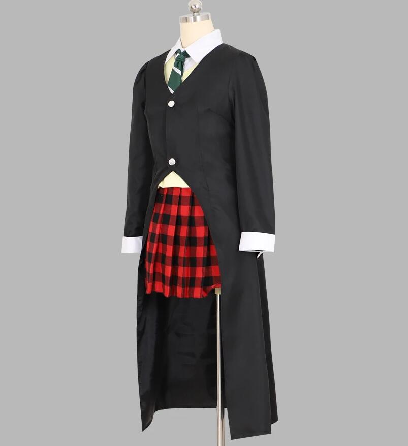 Anime Women Maka Albarn Cosplay Costume Cloak Vest Shirt Skirt Halloween Christmas School Uniform Outfit