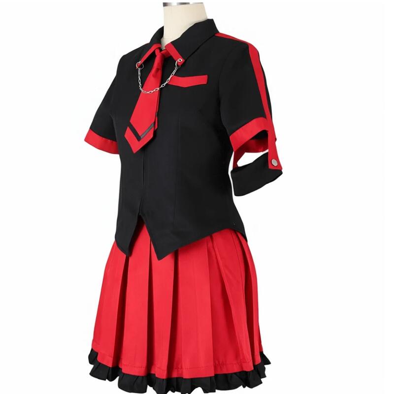 Anime Blood C Kisaragi Saya Cosplay Costume Dress Shirt Tie Whole Set Hot Sale Uniform Halloween Party