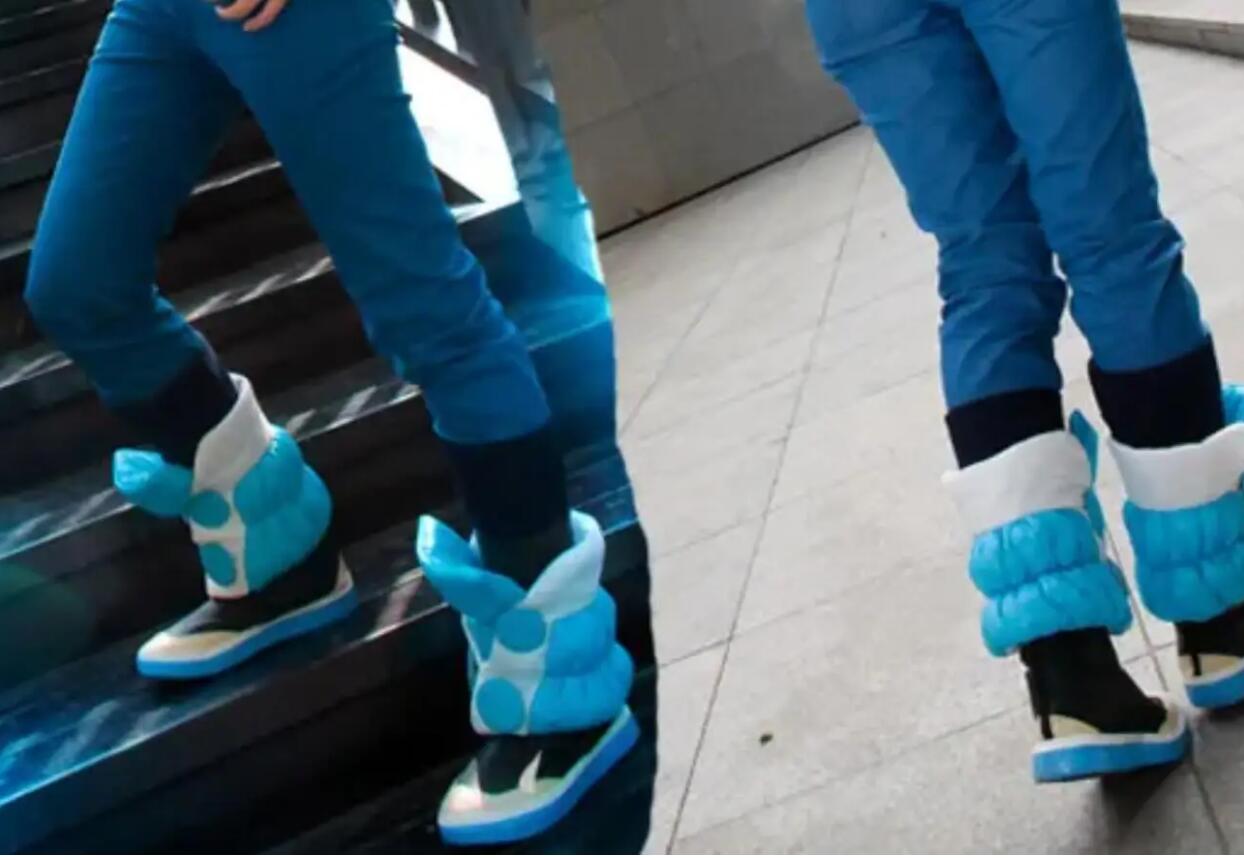 Anime Seragaki Aoba Shoe Covers Costume Handcrafted Hand-made Winter Costume Parts Cosplay 2PCS Pro Accessories