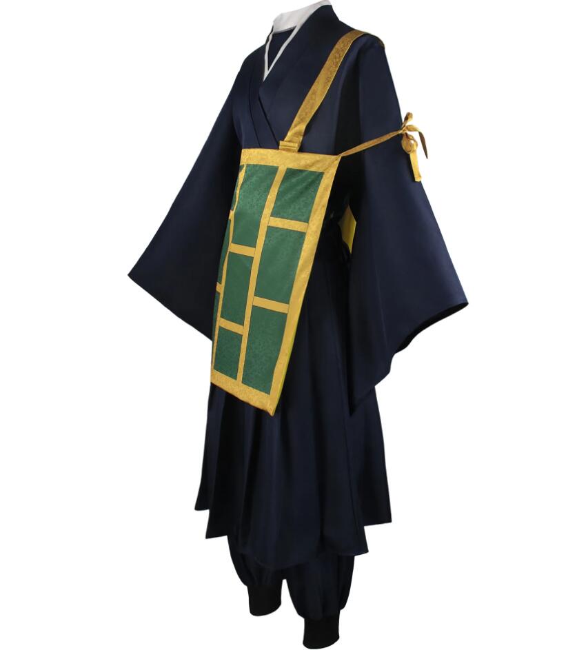 Anime Geto Suguru Cosplay Costume Black Blue kimono School Uniform Cloth Halloween Costumes Women Man Monk