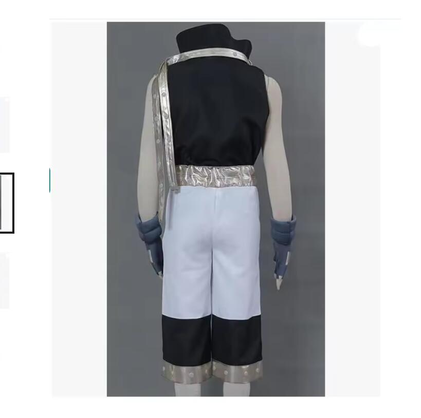 Anime Mens Black Star Costume Cosplay Soul Uniform Outfit Halloween Christmas Maka Albarn Outift Coat Pants Gloves Suit Set