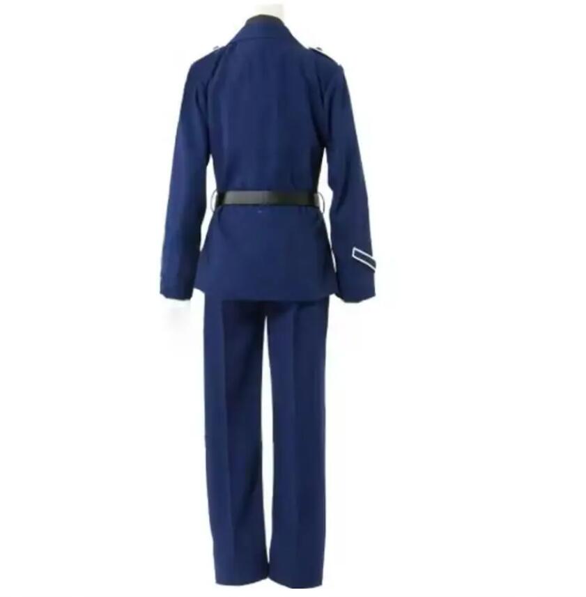 Anime Mens Suit Cosplay Hetalia Prussia Cosplay Costume Blue Navy Uniform Army Halloween Christmas Outfit
