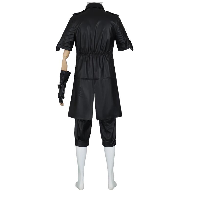 Anime Outfit XV Noctis Lucis Caelum Cosplay Uniform Leather Costume Coat Tshirt Pants Set Mens Womens Suit Halloween Outfit