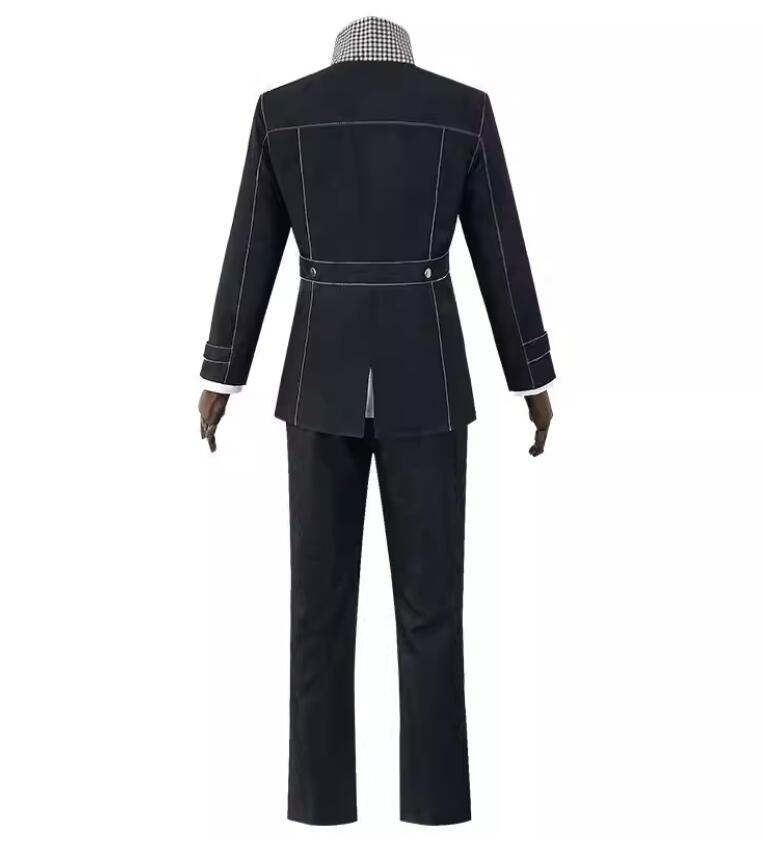 Anime Mens Yu Narukami Outfit Cosplay Costume School Uniform Coat Shirt Pants Halloween Christmas Outfit Suit