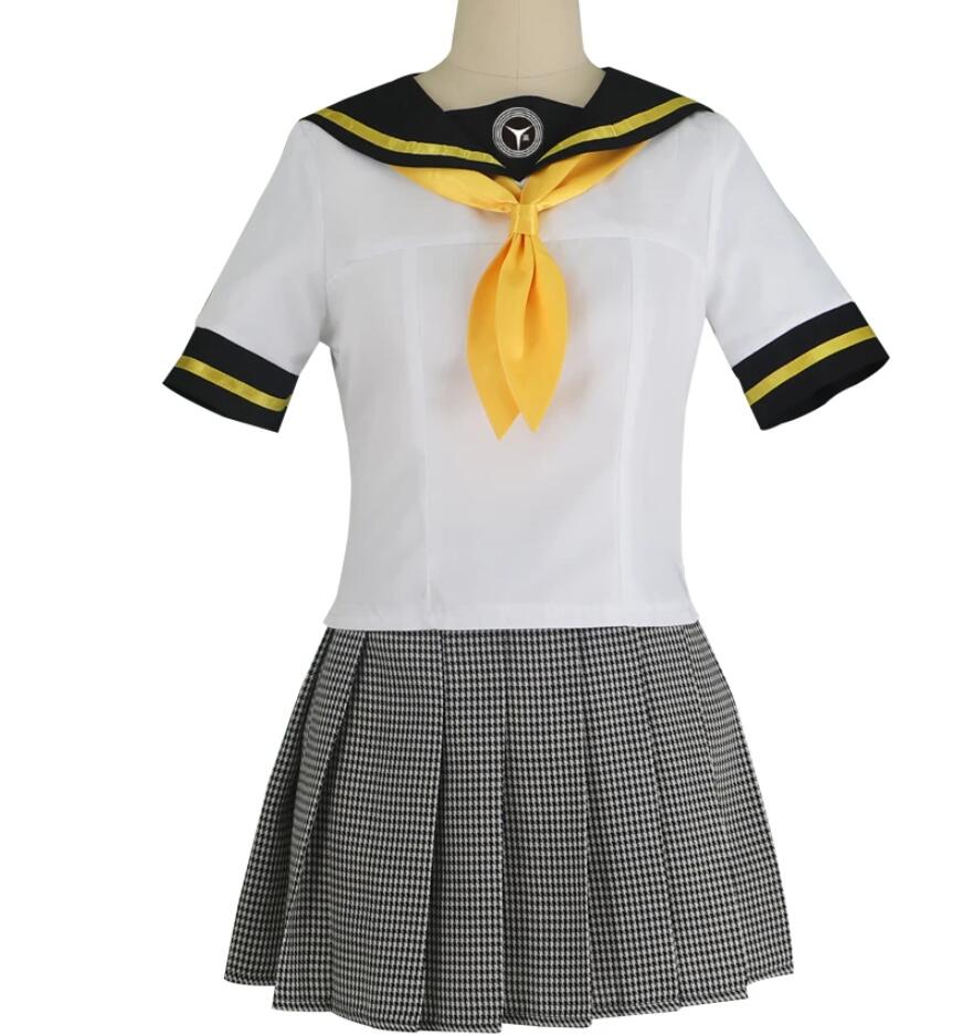 Anime Women Chie Satonaka Cosplay Costume Suit School Uniform Sailor Dress Lolita Punk Halloween Outfit