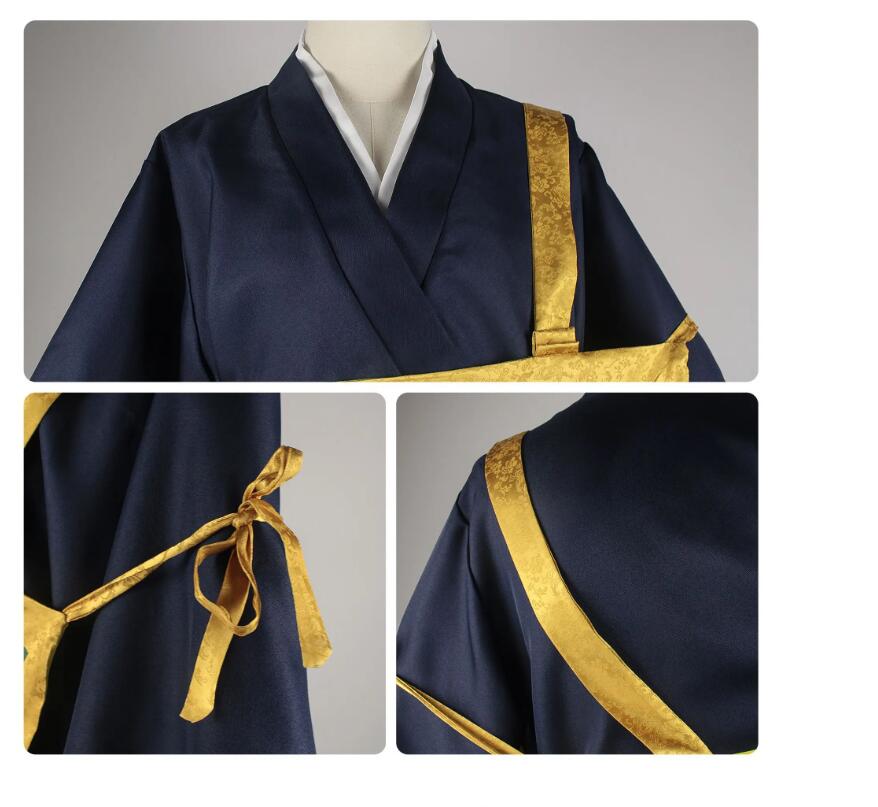 Anime Geto Suguru Cosplay Costume Black Blue kimono School Uniform Cloth Halloween Costumes Women Man Monk