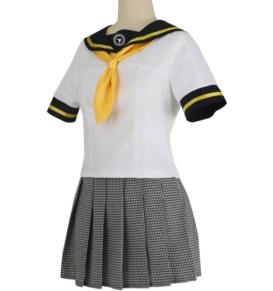 Anime Women Chie Satonaka Cosplay Costume Suit School Uniform Sailor Dress Lolita Punk Halloween Outfit