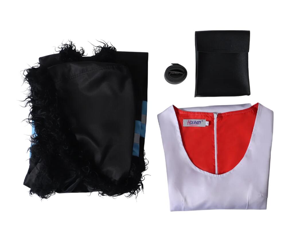 Anime Women Princess Hibana Cosplay Costumes Uniform Coat Cloak Dress Belt Uniform Fleece Coat Outfit Set