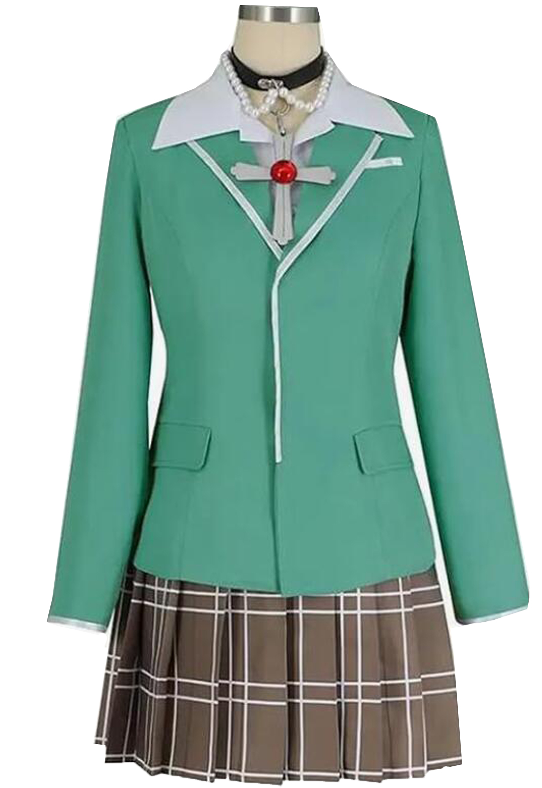 Anime Cosplay Akashiya Moka Costume Womens Suit Sailor Dress School Uniform Daily Halloween Christmas Outfit