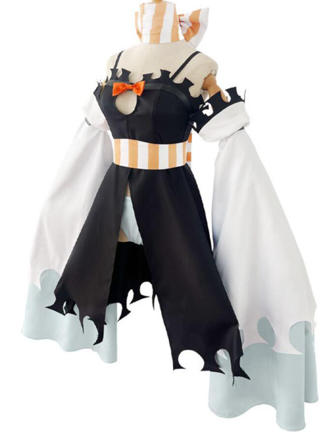 Anime Gachiakuta Womens Suit Cosplay Amo Costume Party Dress Scarf Sleeves Bows Halloween Christmas Outfit