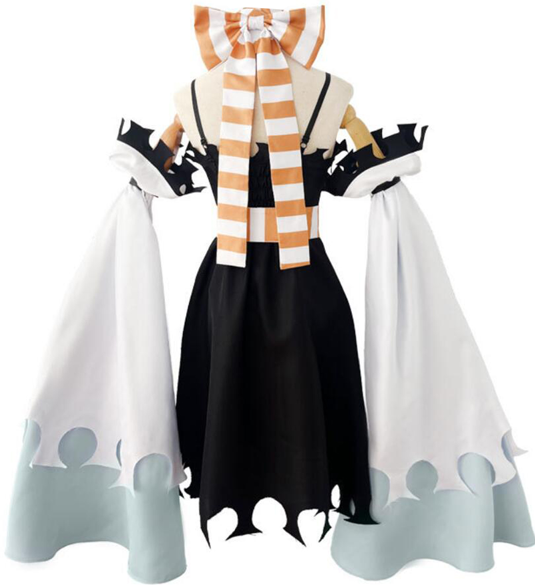 Anime Gachiakuta Womens Suit Cosplay Amo Costume Party Dress Scarf Sleeves Bows Halloween Christmas Outfit
