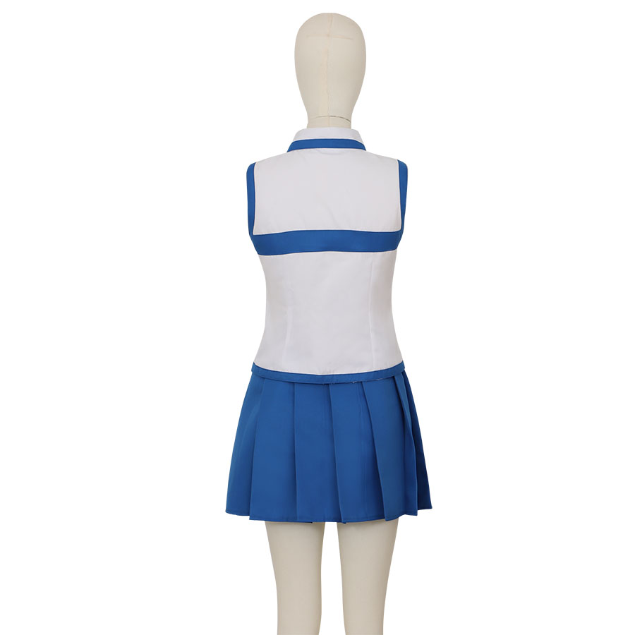 Fairy Tail Lucy Heartfilia Cosplay Classic Full White Dress Set with Belt and Whip