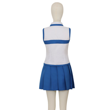 Fairy Tail Lucy Heartfilia Cosplay Classic Full White Dress Set with Belt and Whip
