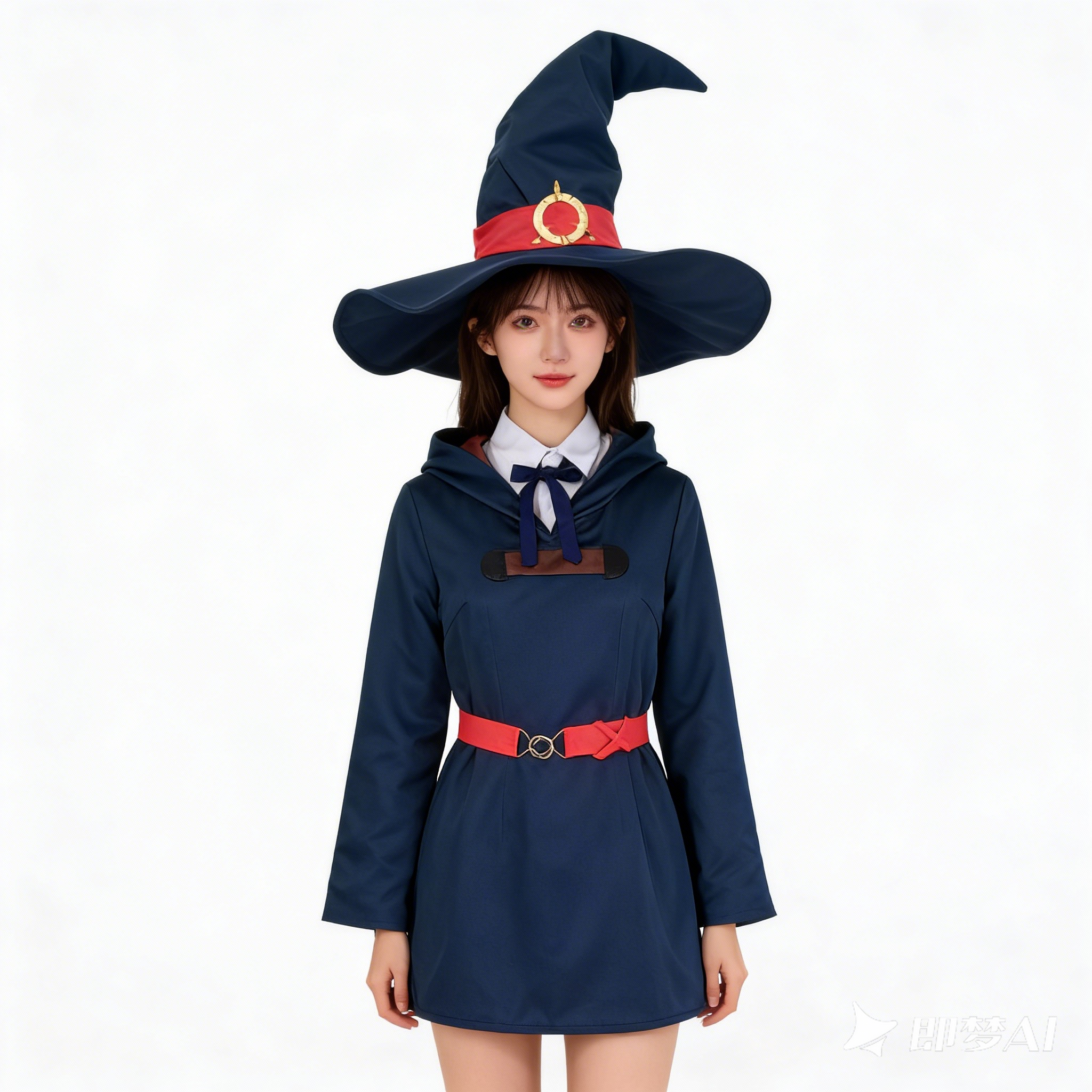 Anime Little Witch Academia Halloween Womens Atsuko Akko Kagari Dress Outfit Cosplay Costume Magic Cloak Hat Robe Outfit