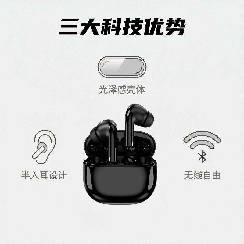 ST77 AI Translation Earphones [Comes with "AI Friend" Software]