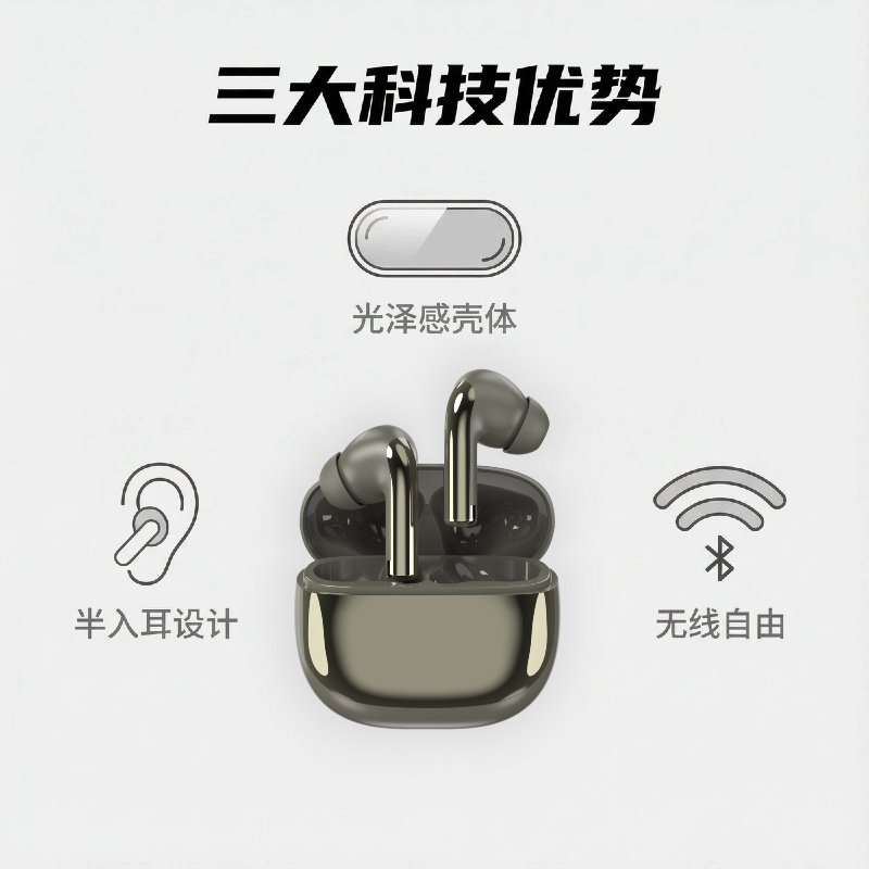 ST77 AI Translation Earphones [Comes with "AI Friend" Software]