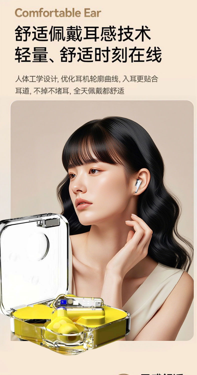 ST79 AI Translation Earphones Cross-border Wireless Bluetooth Headphones Noise Cancellation Gaming Battery Life In-ear Earbuds [Comes with "AI Friend" Software]