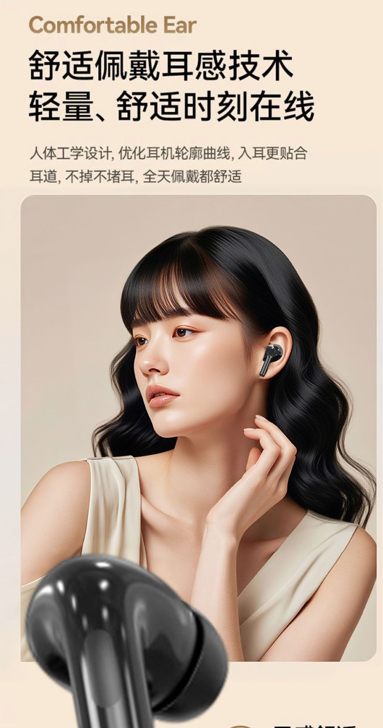 ST69 AI Translation Earphones Cross-border Wireless Bluetooth Headphones Noise Cancellation Gaming Battery Life In-ear Earbuds [Comes with "AI Friend" Software]