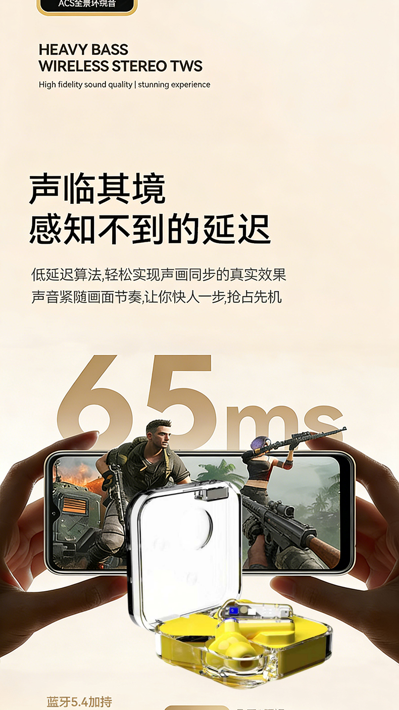 ST79 AI Translation Earphones Cross-border Wireless Bluetooth Headphones Noise Cancellation Gaming Battery Life In-ear Earbuds [Comes with "AI Friend" Software]