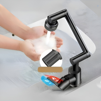 Universal hot and cold water faucet