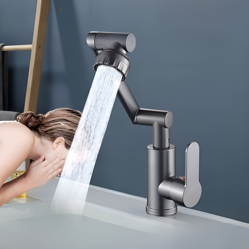 Universal hot and cold water faucet