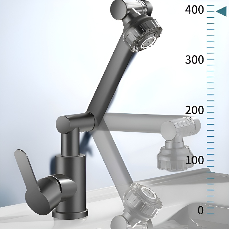 Universal hot and cold water faucet