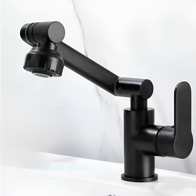 Universal hot and cold water faucet