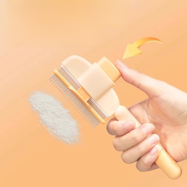 หวีเข็มถี่สำหรับสัตว์เลี้ยง ขจัดขนหลุดและปมขน